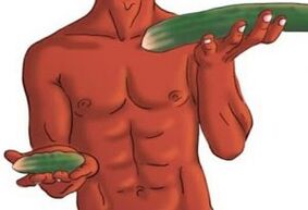 is the result of penis enlargement in the cucumber sample